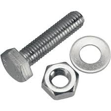 SS BOLT WITH NUT & WASHER 8X100MM