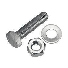 SS304 BOLT WITH NUT & WASHER M8X25MM